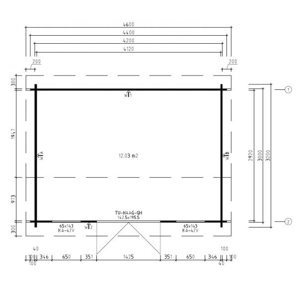 Friggebod G�sta D - 14 m�
