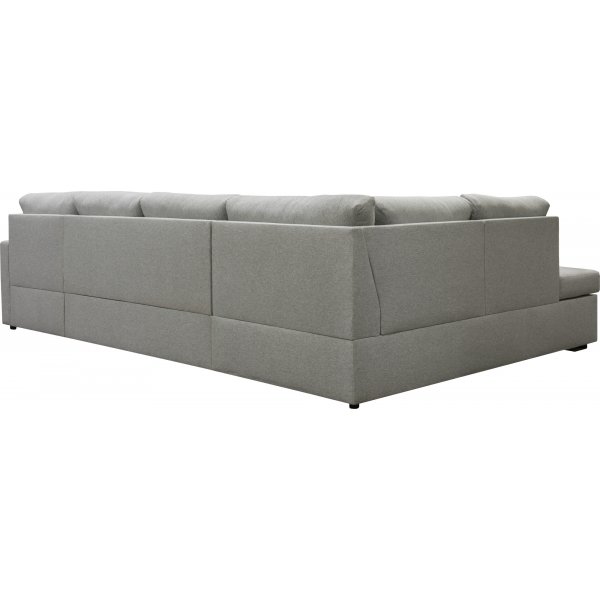 U-soffa b�ddsoffa T�rn� v�ndbar med f�rvaring - 304 cm - ljusgr�
