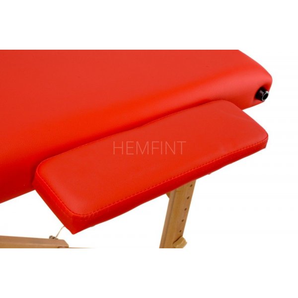 Massagebänk med träben - 2 zoner - Enfärgad Massagebänk med träben - 2 zoner - Enfärgad