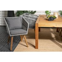 Charlottenberg Karmstol - Akacia / grå Charlottenberg Karmstol - Akacia / grå