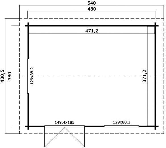 Attefallshus Morris B - 18 m² Attefallshus Morris B - 18 m²