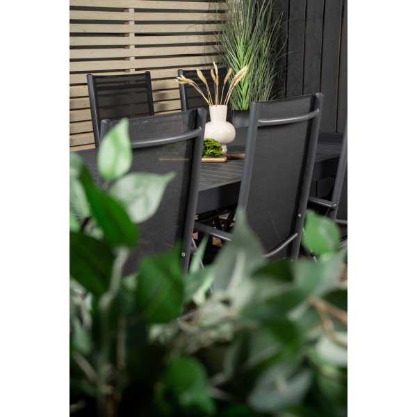 Holma Matgrupp (160x100) - Svart - 8 Stolar Holma Matgrupp (160x100) - Svart - 8 Stolar