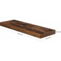 Sussex v�gghylla 60 x 20 cm - Brun