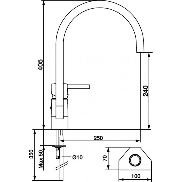 FM Mattsson K�ksblandare Garda II Krom - 9610-0000