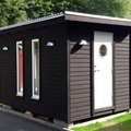 Kundbild Ytterd�rr Moa - med glas: F�rstuga till v�r husvagn i...