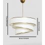 Couper taklampa - Guld