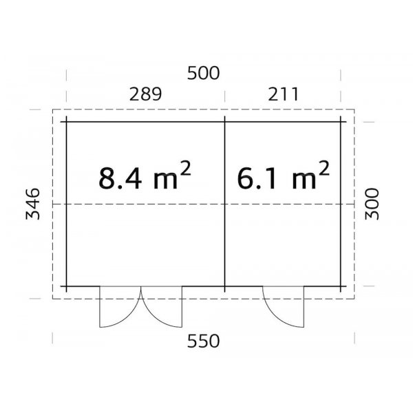 Jari f�rr�dsbod & cykelbod - 14,5 m�