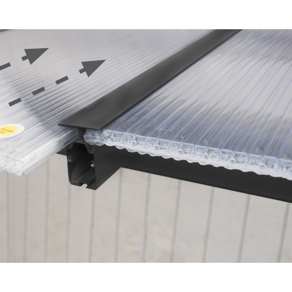 Canopia Olympia Altantak i Aluminium 3 x 9 - Mörkgrå/klarglas Canopia Olympia Altantak i Aluminium 3 x 9 - Mörkgrå/klarglas