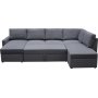 B�ddsoffa U-form m�rkgr� - Dream