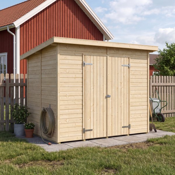 Tr�dg�rdsf�rr�d 4,2 m� Margit - Nordcabin Byggsats 16mm Gran & Dubbeld�rr