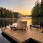 Holzbefeuerter Whirlpool für 4-6 Personen - Ø180 cm im Außenbereich Nordcabin Holzbefeuerter Whirlpool für 4-6 Personen - Ø180 cm im Außenbereich Nordcabin