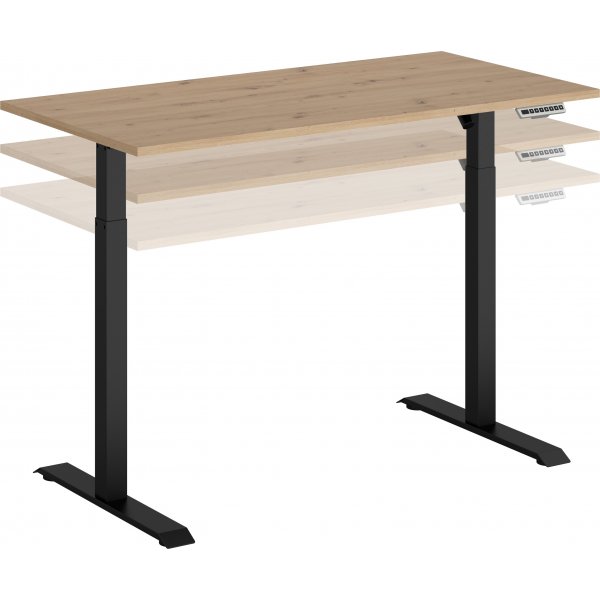 Skrivbord elektriskt 160 cm bred - Ek