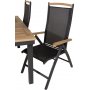 Dotorp Spisegruppe (160x90) - Sort/Natur - 4 Stole
