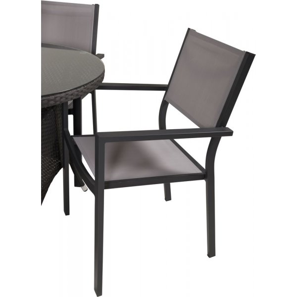 Frubol Matgrupp (90) - Svart - 4 Stolar