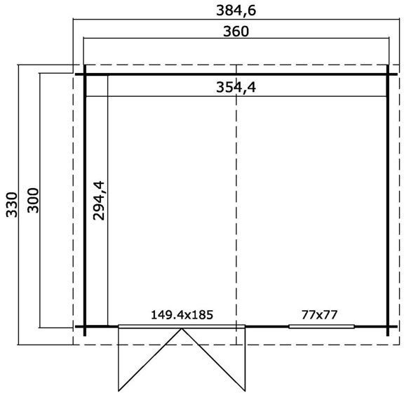 Friggebod Teddy A - 11 m