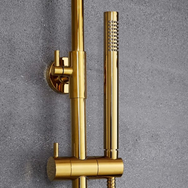 Komplet hovedbrusers�t med h�ndbruser | Messing