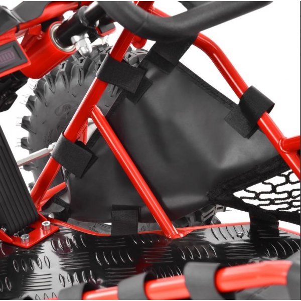 Crosskart / Mini-UTV för barn - 500W - röd + Låskätting Crosskart / Mini-UTV för barn - 500W - röd + Låskätting