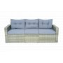 Stor loungegrupp 7 delar | Soffa, f�t�ljer, bord & pallar | Gr�