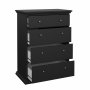 North byr� med 4 l�dor - Matt svart