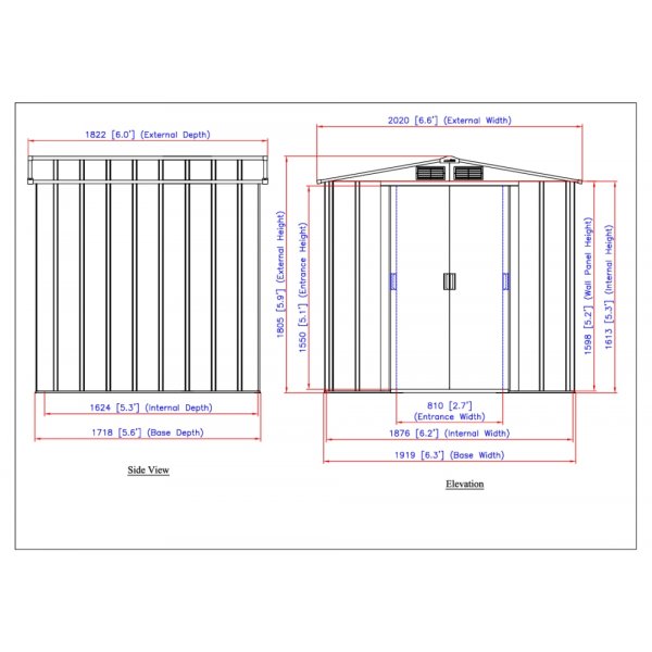 Förråd ECO Shed - 3,3 m² Förråd ECO Shed - 3,3 m²