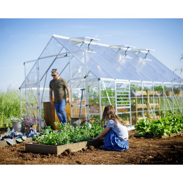 Canopia Balance Polycarbonat Drivhus 14,3 m² - Sølv Canopia Balance Polycarbonat Drivhus 14,3 m² - Sølv