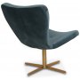 Tulpan designf�t�lj - Petrol (Sammet) / M�ssing