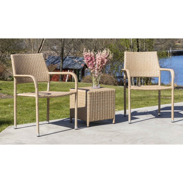 Bobby utembelset med bord (stapelbar) - Natur konstrotting