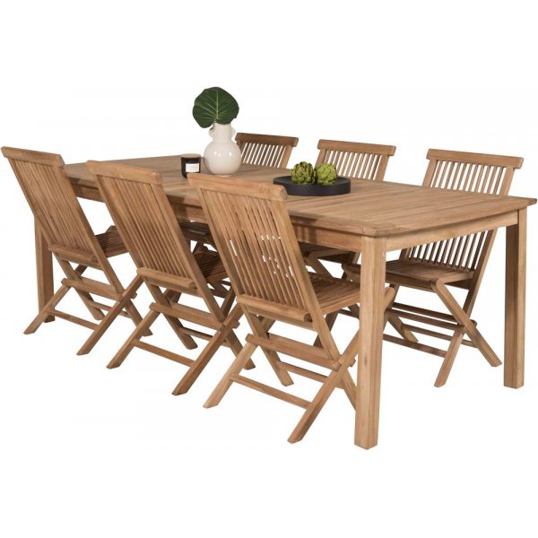 Bjurker Matgrupp (220x100) - Natur - 6 Stolar