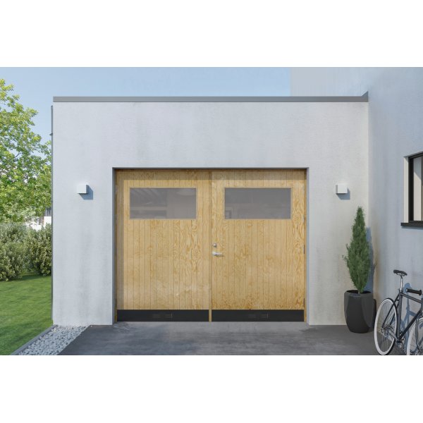 Garagentor 18° gerades Paneelglas + Bedrucktes Paket Garagentor 18° gerades Paneelglas + Bedrucktes Paket