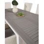 Ekens Matgrupp (160x90) - Vit/Gr - 6 Stolar