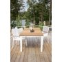 Maglehem matbord (210*100 cm)  Vit/Teak