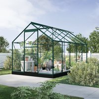 Växthus Neptunus - Grönt 6,2 m² härdat glas Växthus Neptunus - Grönt 6,2 m² härdat glas