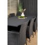 Holma Matgrupp (160x100) - Svart - 8 Stolar