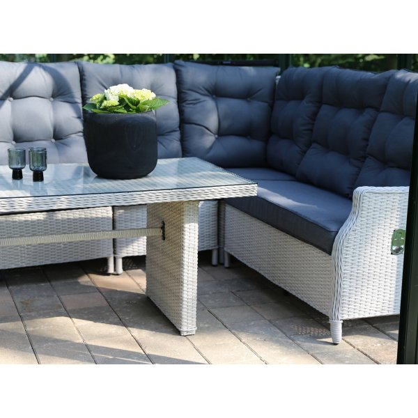 Toledo - Utegrupp med hörnsoffa och bord Toledo - Utegrupp med hörnsoffa och bord