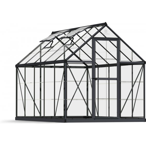 Canopia Harmony Växthus i Polykarbonat 5,7 m² - Mörkgrå/klarglas Canopia Harmony Växthus i Polykarbonat 5,7 m² - Mörkgrå/klarglas