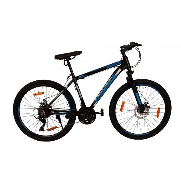 Mountainbike aluminium byterrn - 26\\\" sort/bl/hvid + Lse kde