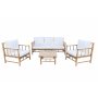 Loungegrupp Natur med Vita dynor och bord - Backyard