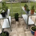 Kundbild V�xthusbord med hyllor f�r v�xthus 115x50x80 cm: L�tt att montera, stadigt och...