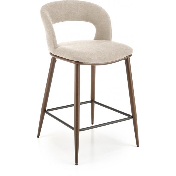Barstol beige/valn�t sitth�jd 65 cm - Pelican