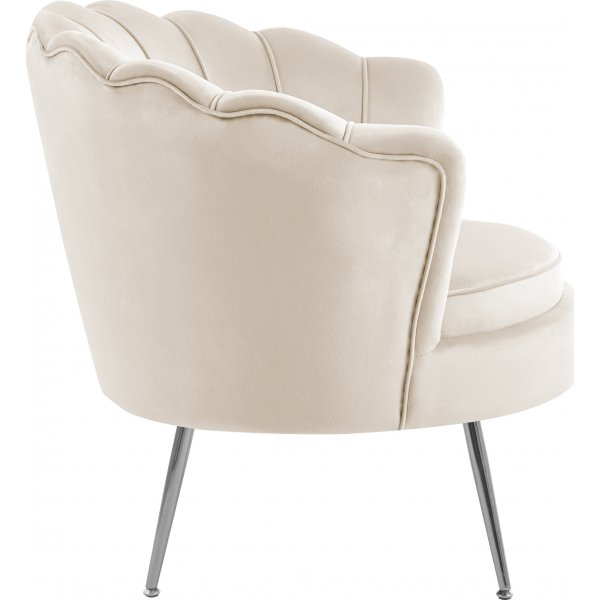 F�t�lj i beige sammet - Kingsley