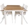 Dotorp Matgrupp (160x90) - Vit/Natur - 4 Stolar