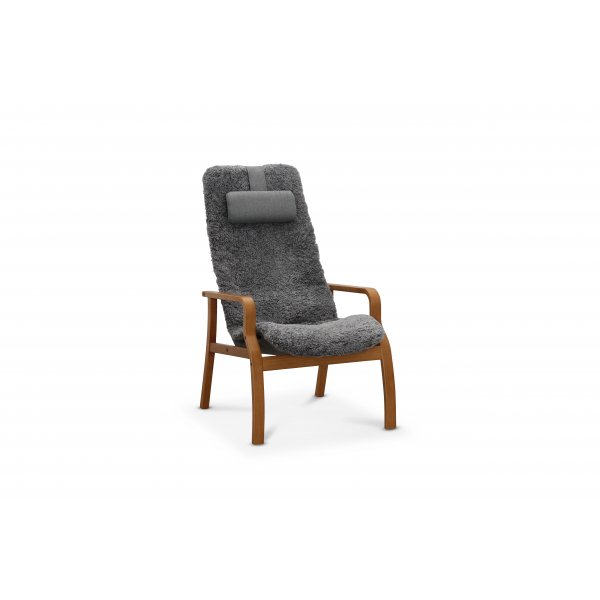 F�t�lj med fotpall f�rskinn ek/gr� - Frank