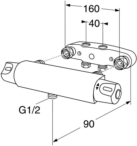 Gustavsberg Nautic 160/40 c-c termostat