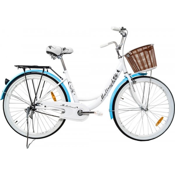 Damecykel Classic 26\\\" - hvid og bl