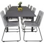 Holma Matgrupp (160x100) - Svart - 8 Stolar