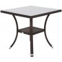 Matgrupp Sumba bord + 4 stolar - Brun melerad