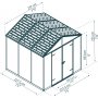 Canopia Rubicon Ultra Durable Vrktjsskur 5,4 m - Mrkegr