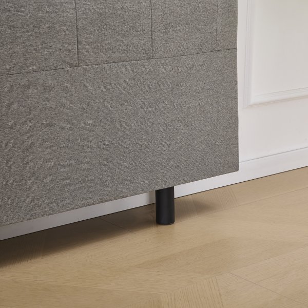 Deluxe pikerad Sänggavel 160 x 125 cm - Grå Deluxe pikerad Sänggavel 160 x 125 cm - Grå