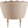 F�t�lj i m�rk beige sammet/m�ssing - Kingsley