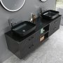 Badevrelsesmbler Luxern - Mrkt tr | 180 cm + 2.00 x Badevrelse krog